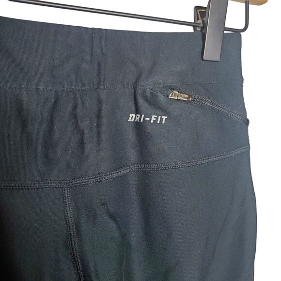 Nike Dri-Fit Black Capri Compression Leggings Women's Size Extra Small - Picture 5 of 14